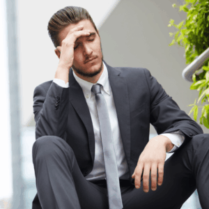 business professional frustrated